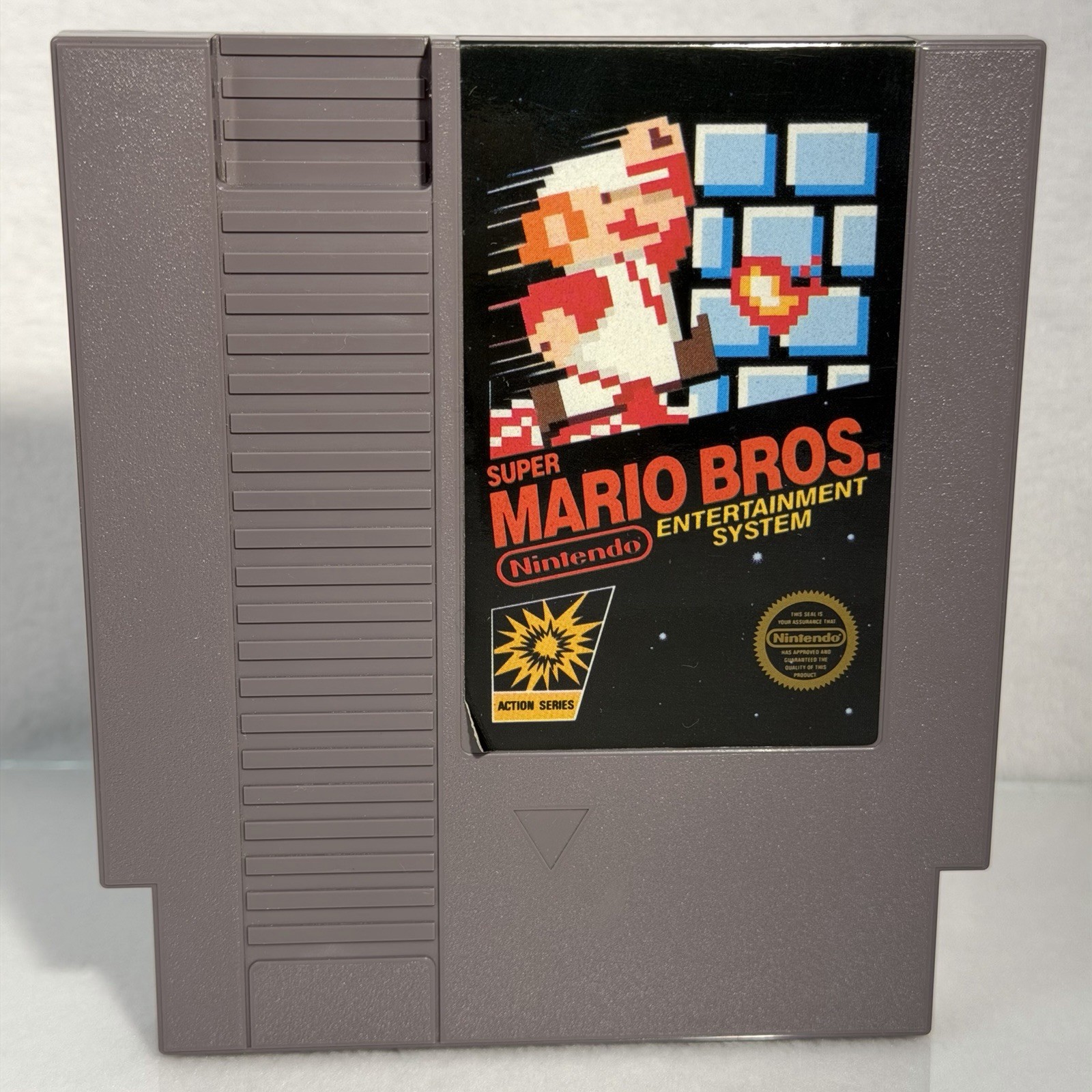 Super Mario Bros 1⭐️NICE 5 Screw Hangtab Complete CIB⭐️Nintendo NES Original USA
