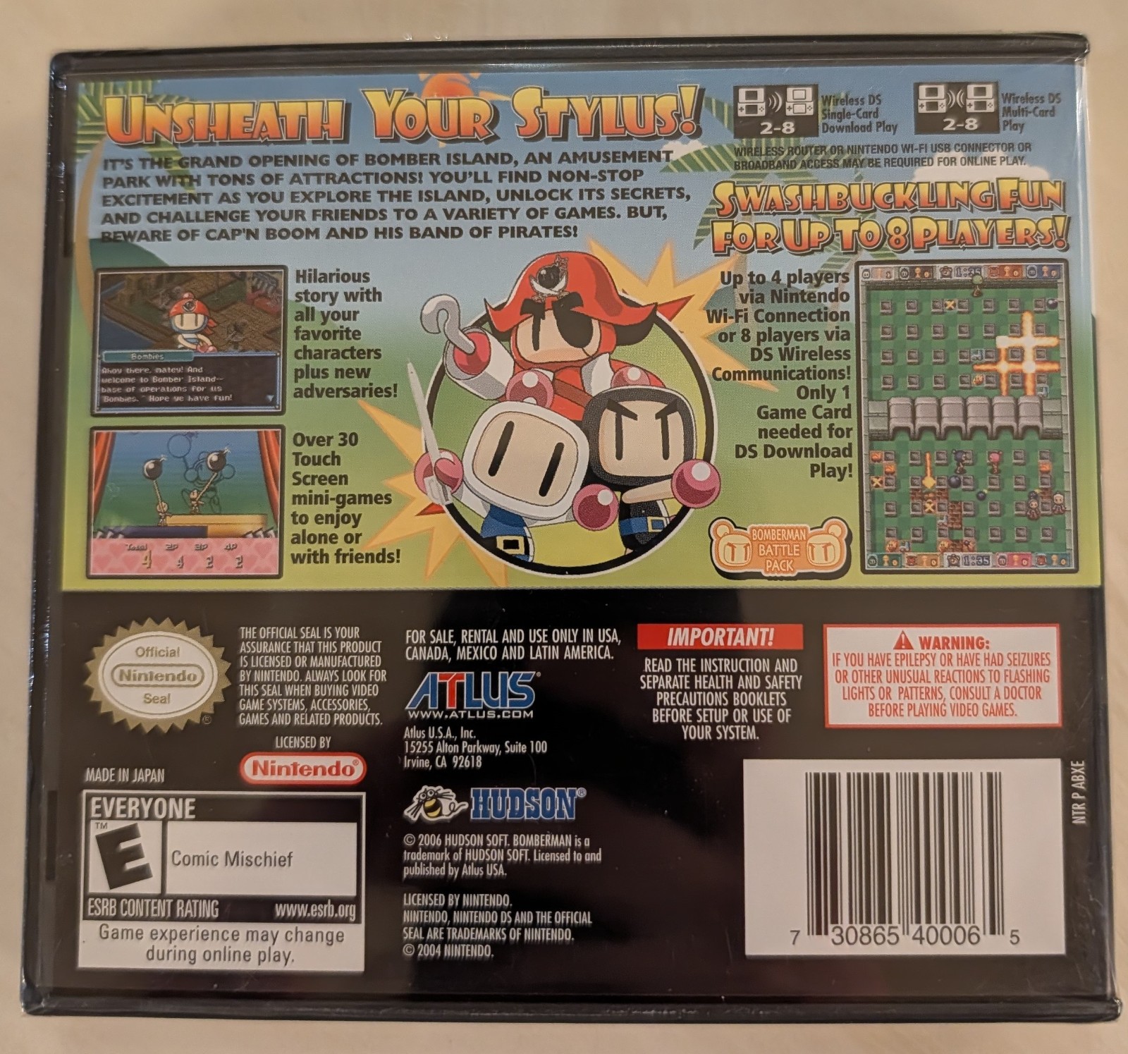 CLEAN Bomberman Land: Touch Nintendo DS Factory Sealed Y-FOLDS Brand New