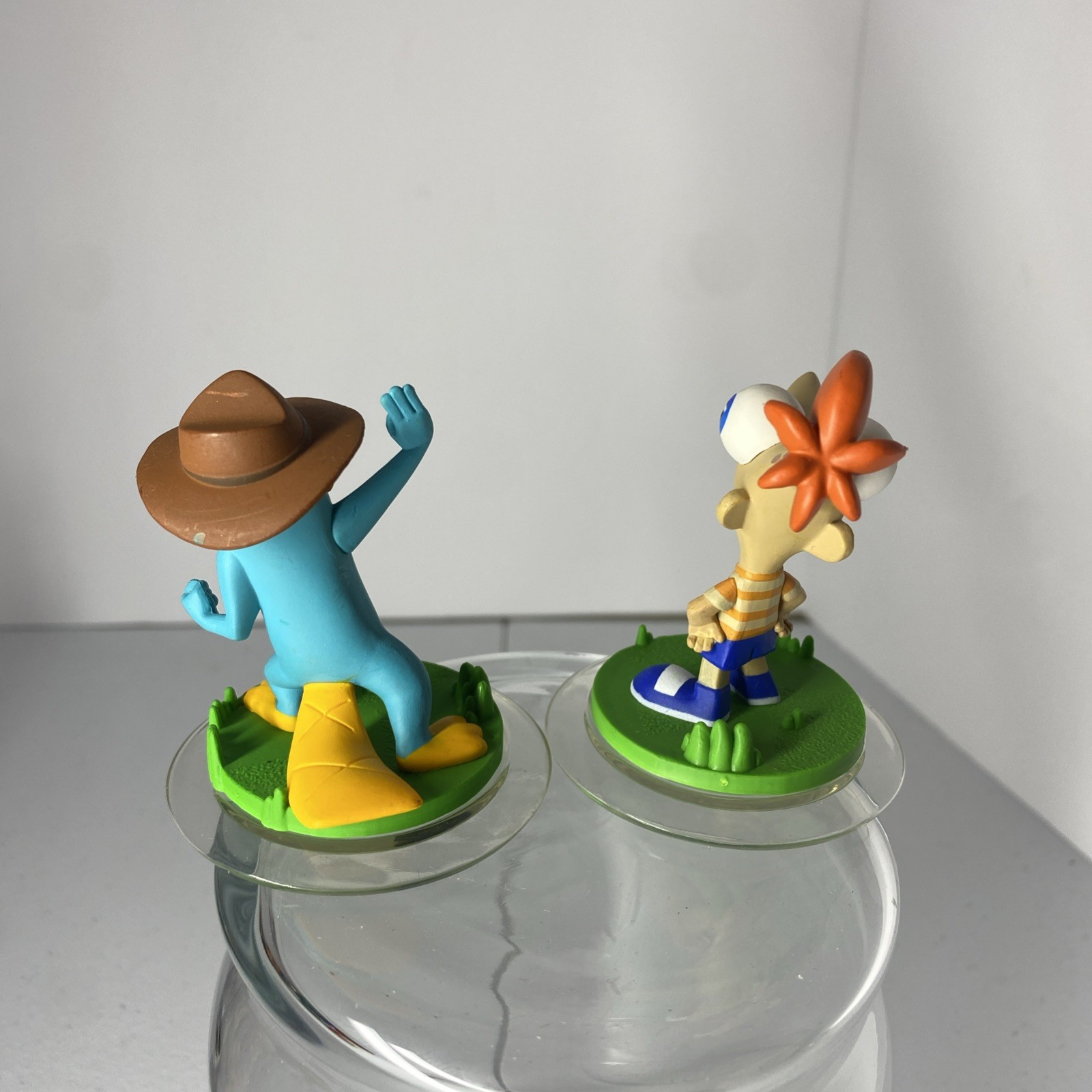 Disney Infinity Phineas & Ferb Phineas & Agent P Perry Power Disc Figure Lot 1.0