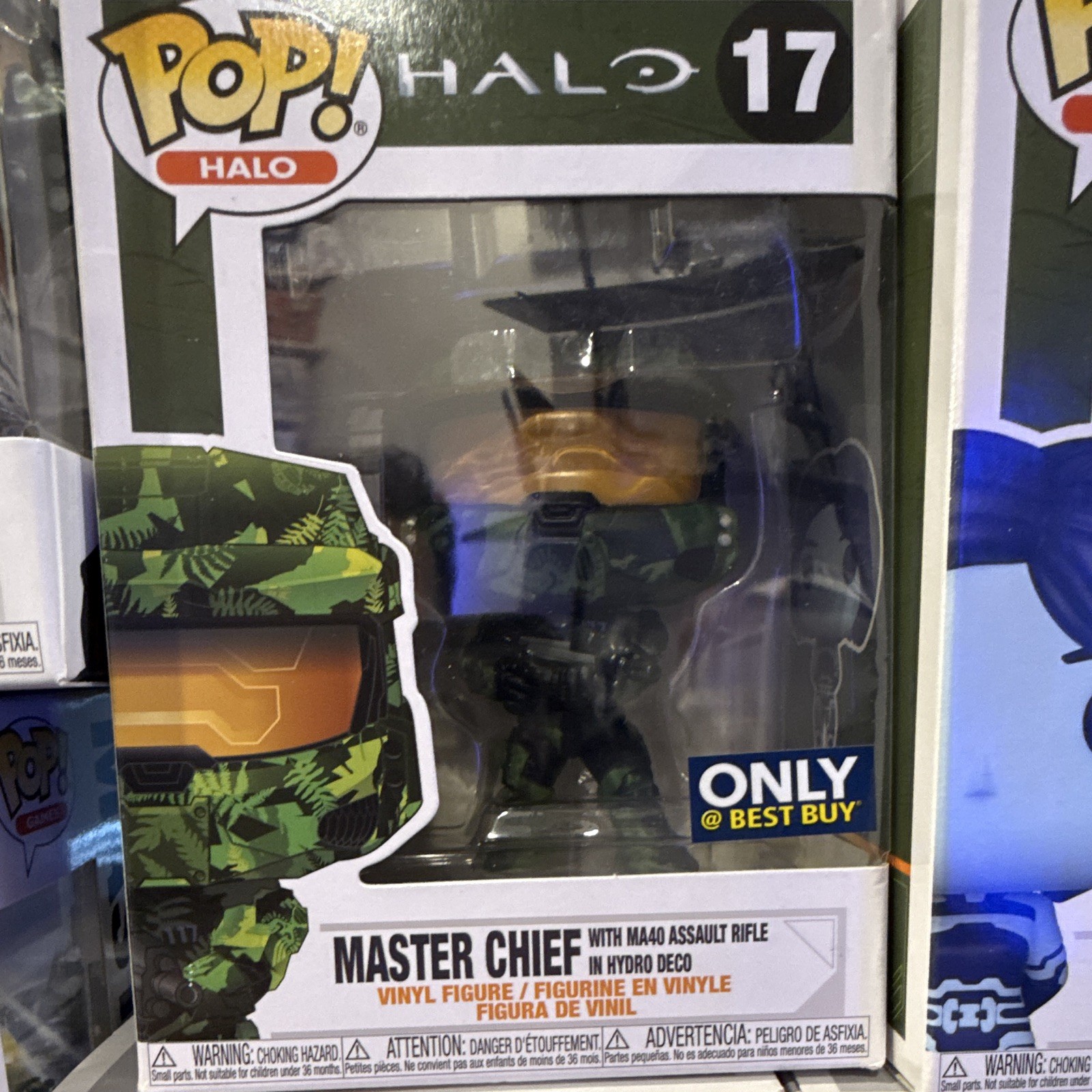 Funko Pop! Halo Vinyl Figure Lot Glows in Dark Master Chief Buck Weapon Escharum
