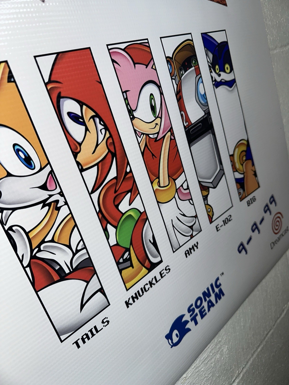 Sonic Adventure Banner 20×42” Dreamcast Poster Retro Vintage-Style Sega