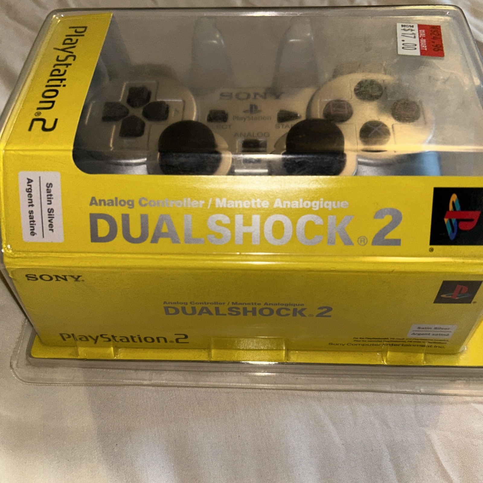Sony PS2 DualShock Analog Controller Silver SCPH-10010 USS NEW Sealed Rare