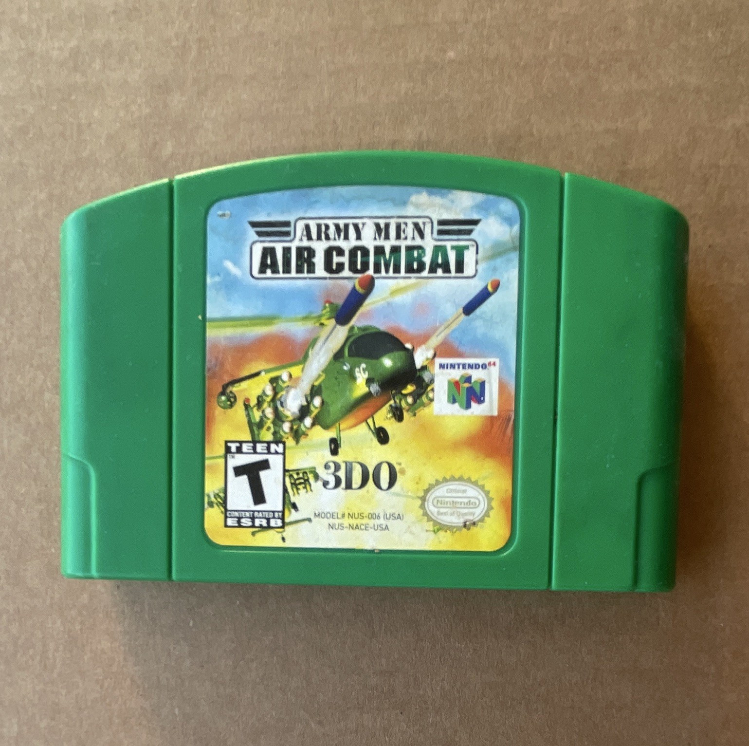 3DO Army Men: Air Combat (Nintendo 64, NTSC‑U/C) • T‑Teen • Army Men Series