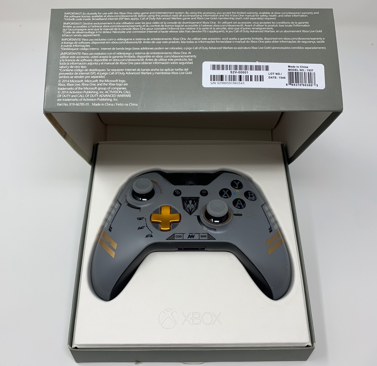 Microsoft Xbox One Joystick Call of Duty Limited edition Controller Rare Find!