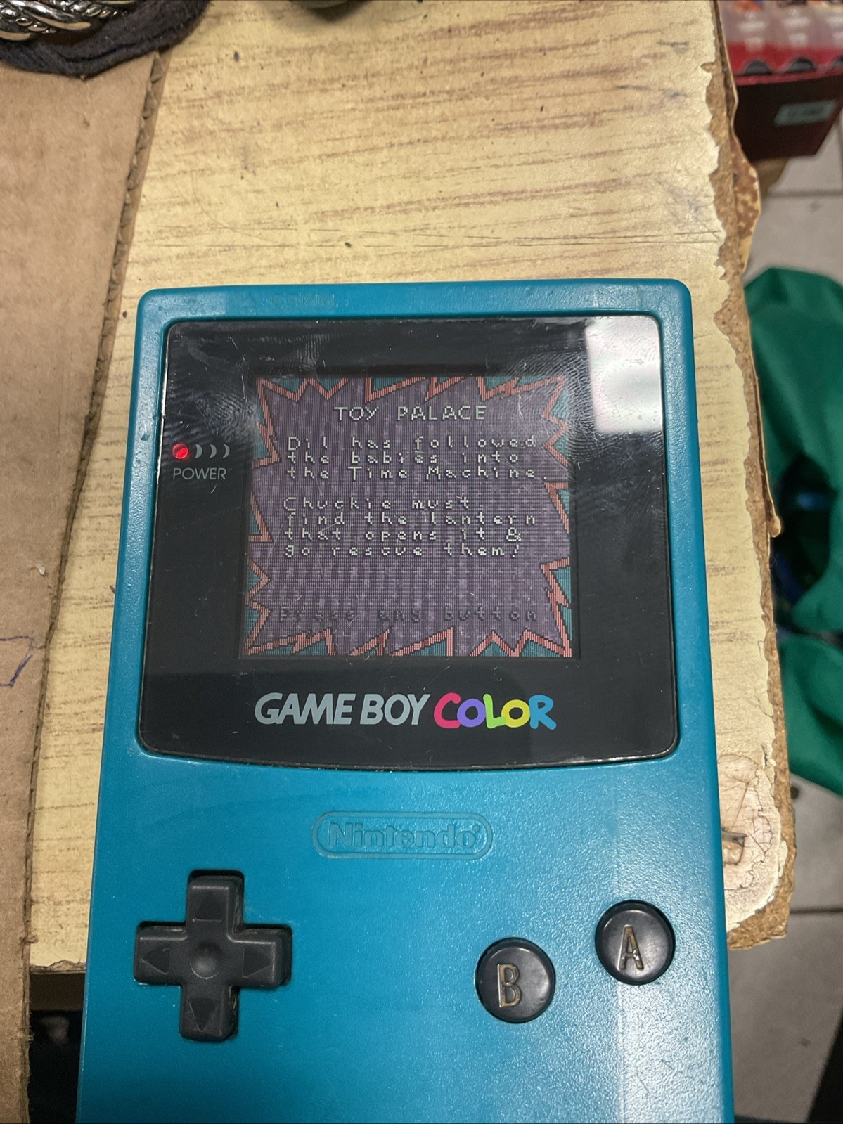 Nintendo Gameboy Boy Color Teal Green Console CGB-001 Tested & Working