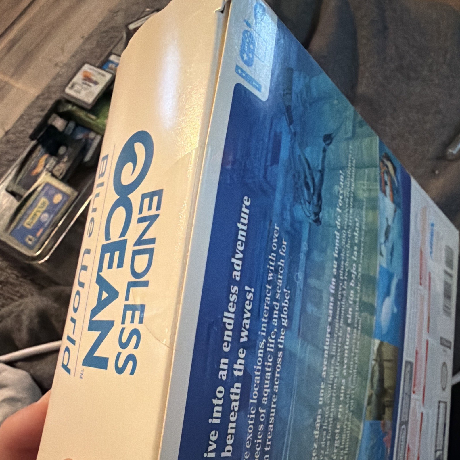 NEW Nintendo Endless Ocean: Blue World Wii Original Game Case/Box w/ Wii Speak