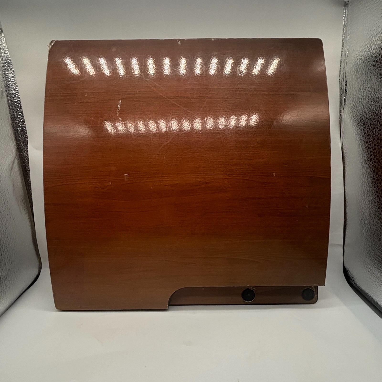 Brown PS3 Slim CECH-3001A Wood Grain Custom Skin Sony Console Only *Works READ