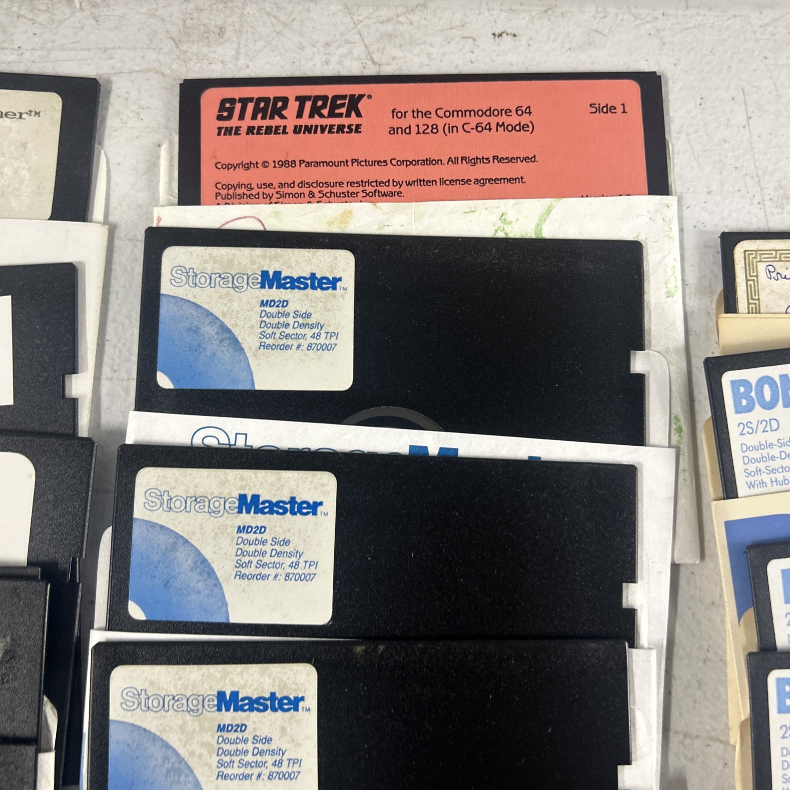 Commodore 64 Floppy Disks With Games Selling As Is for Blank Disk LOT Of 66