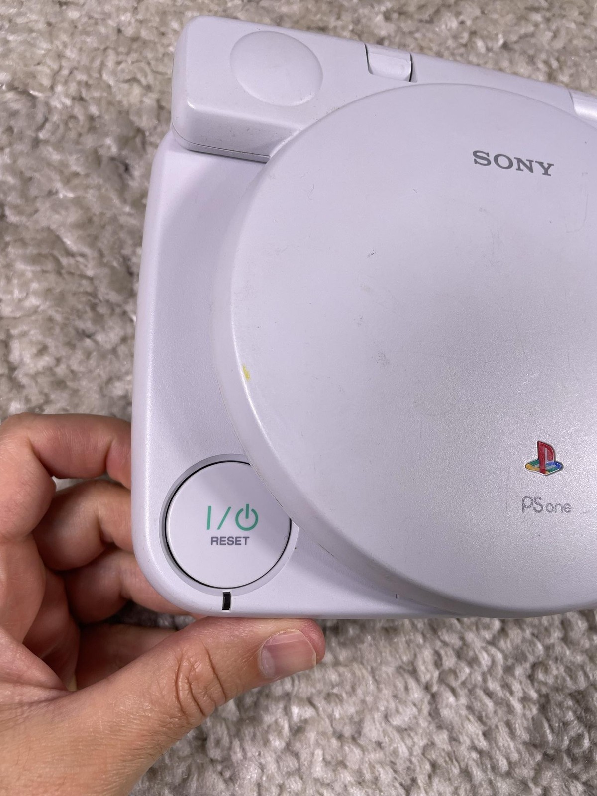 Sony PS One SCPH-101 Gray Console LCD Screen SCPH-131 Controller Adapter Tested