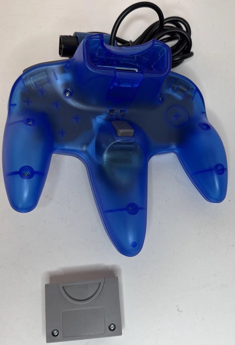 N64 Funtastic Translucent BLUE Nintendo-64 Gaming Console
