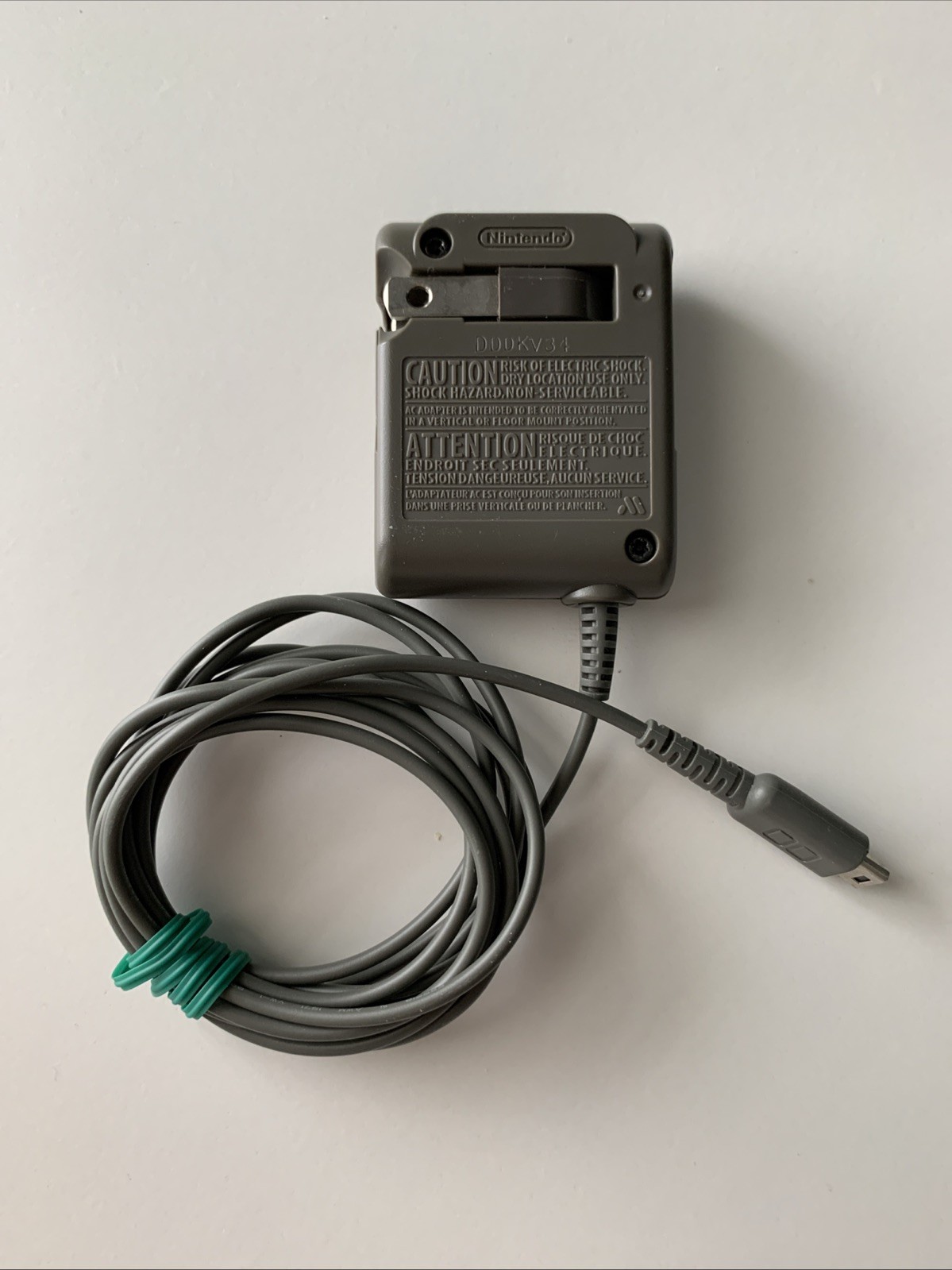 OEM Nintendo DS Original AC Adapter Charger (USG-002) USA Gray Tested