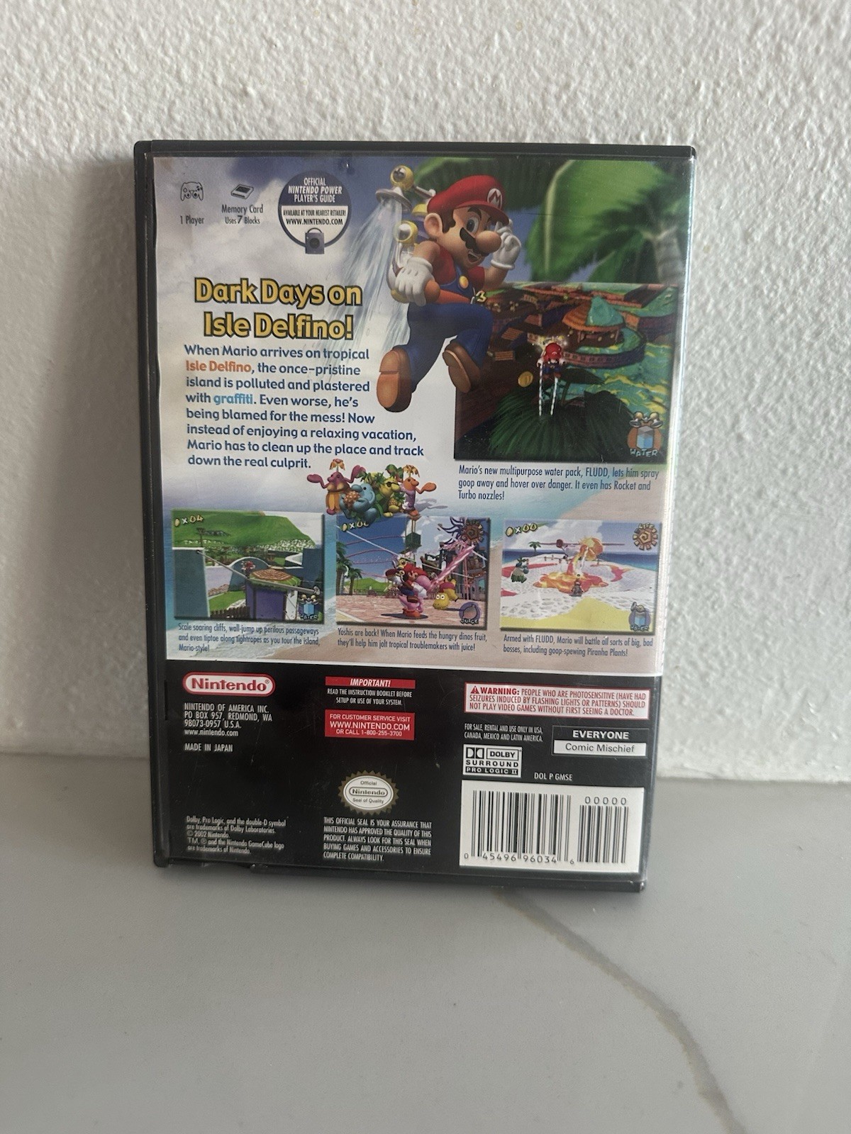 Nintendo Super Mario Sunshine GameCube (2002) Complete w/ Manual, NTSC-U/C