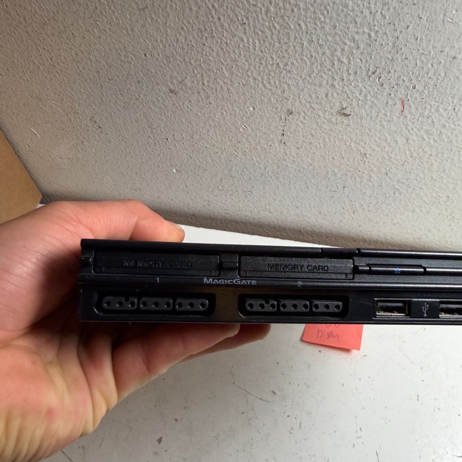 Sony PlayStation 2 Slim SCPH-70001 Black Home Video Game Console – For Parts