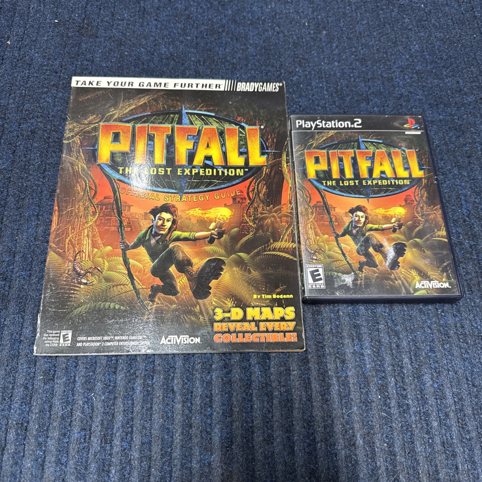 Pitfall: The Lost Expedition PlayStation 2 CIB With Brady Strat Guide.