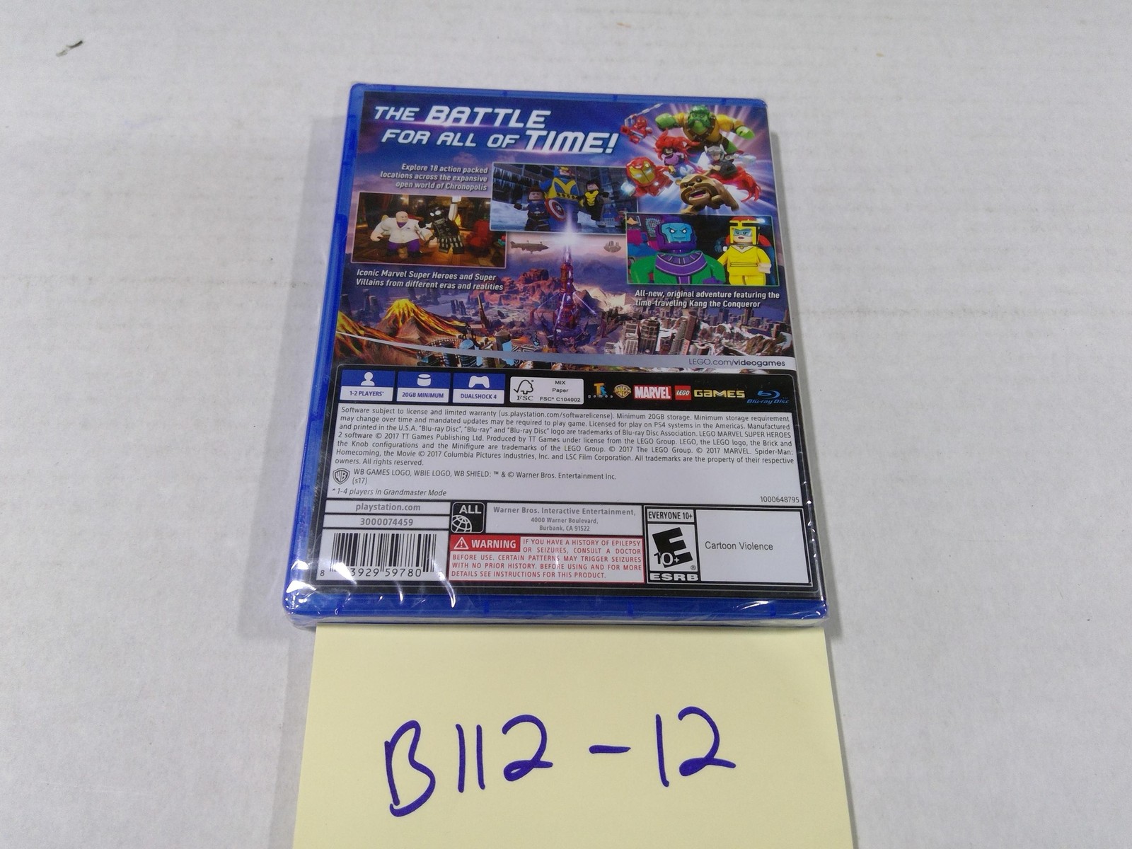 LEGO Marvel Super Heroes 2 PS4 Video Game New Sealed WB Games E10+ Family Action