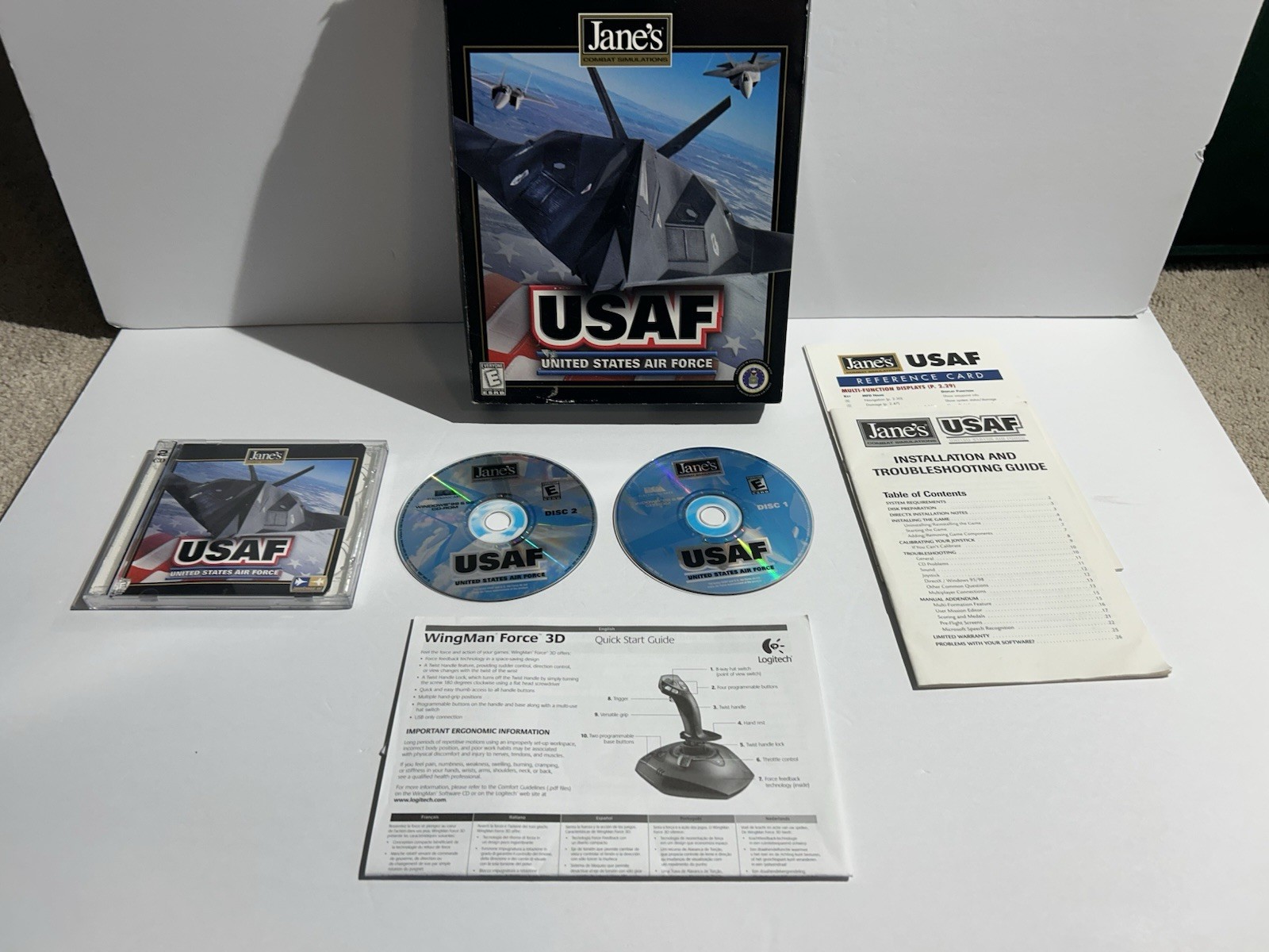 USAF: United States Air Force (PC, 1999) – Used – Unable To Test – For Parts