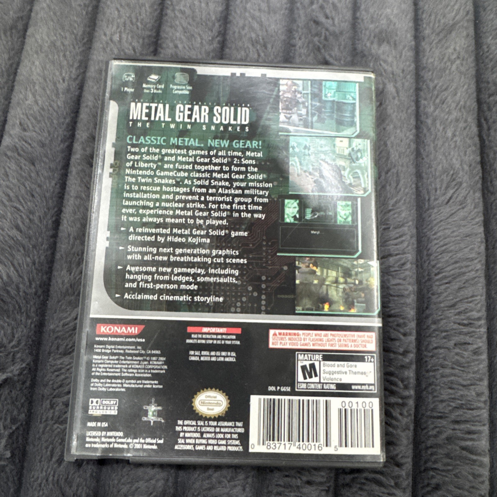 Metal Gear Solid The Twin Snakes – Nintendo GameCube – CIB Complete Tested