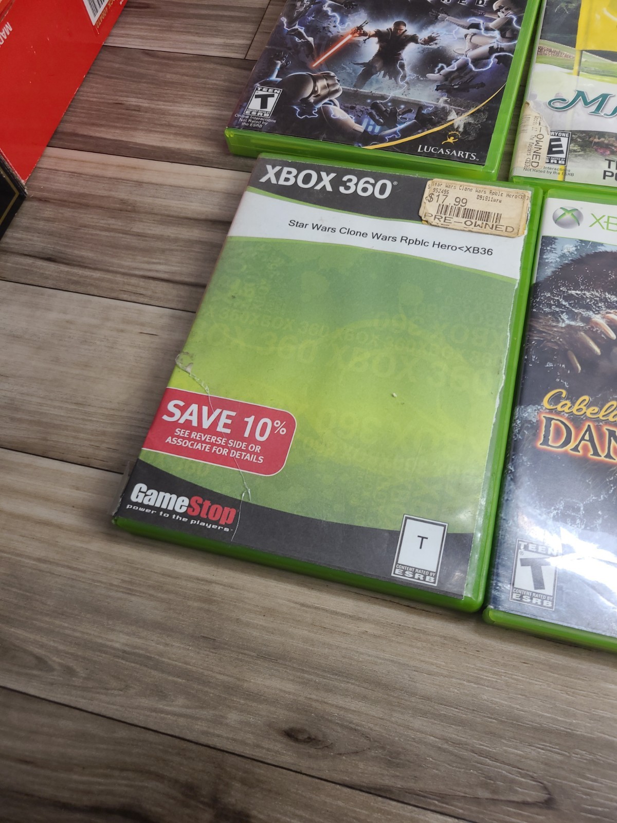 Lot If 10 Xbox 360 Games Civilization Revolution Stat Wars Cabelas Masters