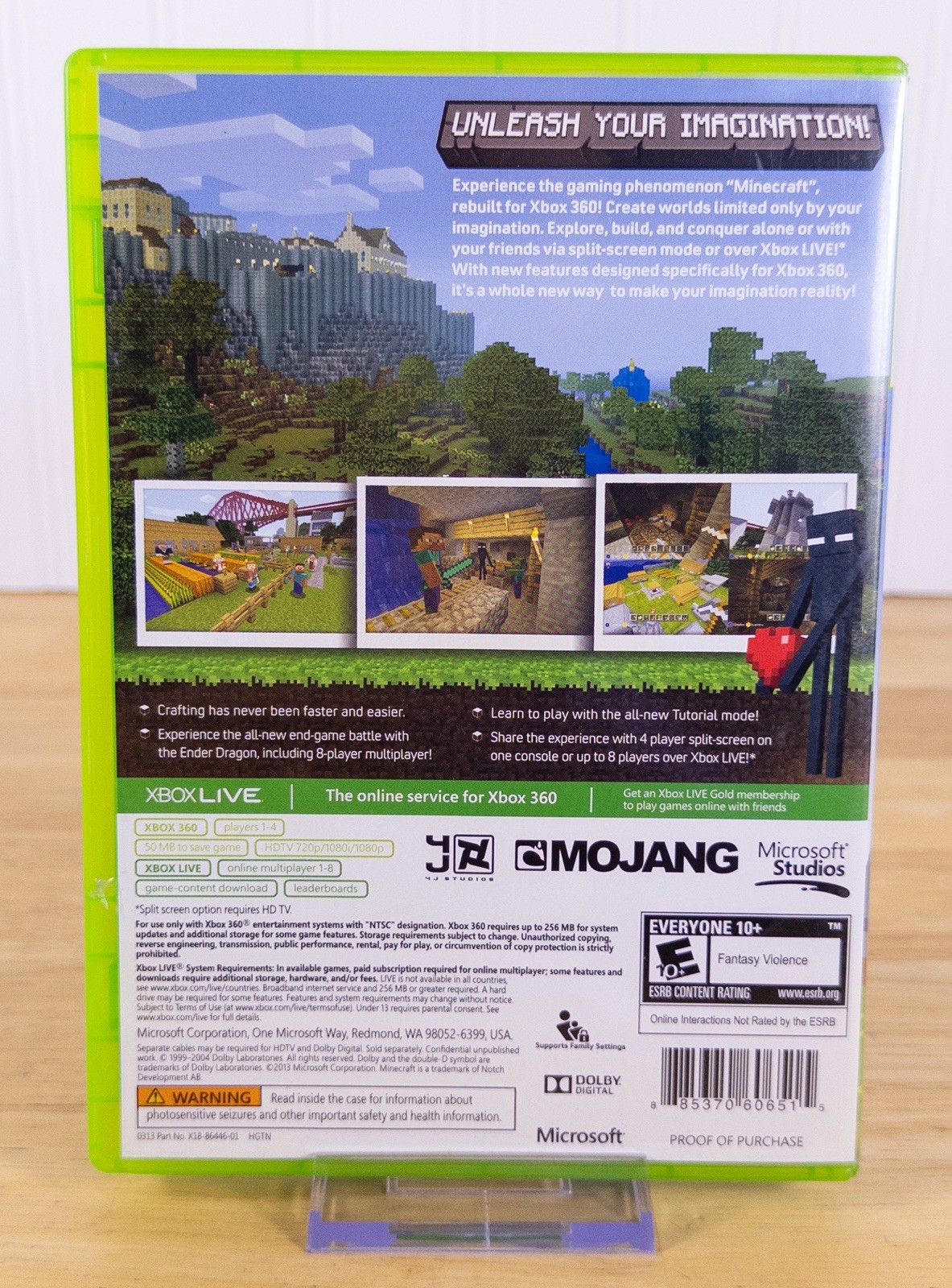 Microsoft Minecraft Xbox 360 Edition – 2013 – Tested & Working VGC Mojang!