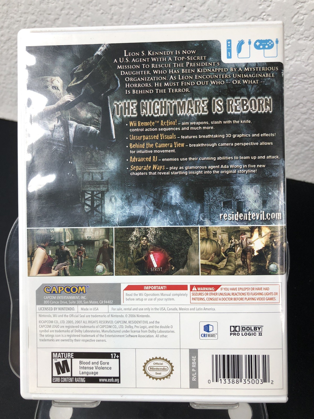 Resident Evil 4 Wii Edition Nintendo Wii CiB 2007 Capcom Action Horror Tested