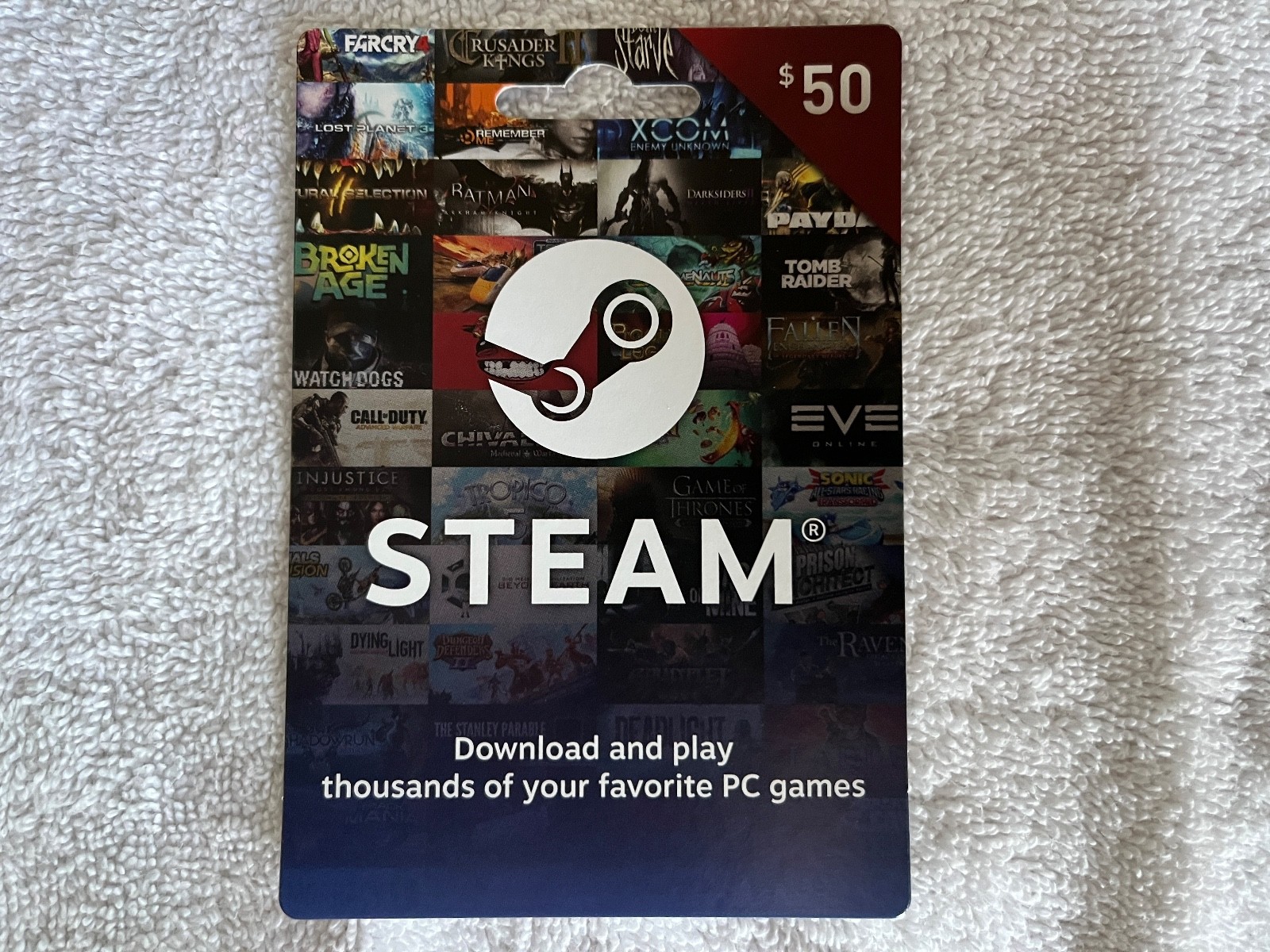 NEW Steam Gift Card Pc Prepaid Game Card – Physical Card – PRIORITY – $50.00 🔥