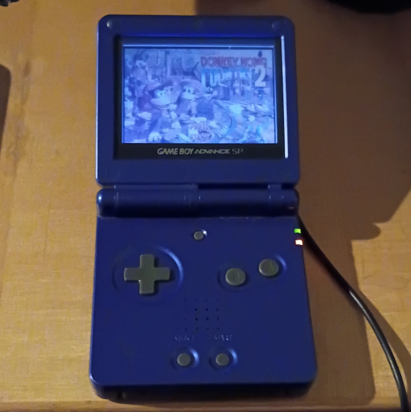 Nintendo Game Boy Advance SP AGS-001 Blue Handheld Console w/ Charger NTSC-U/C