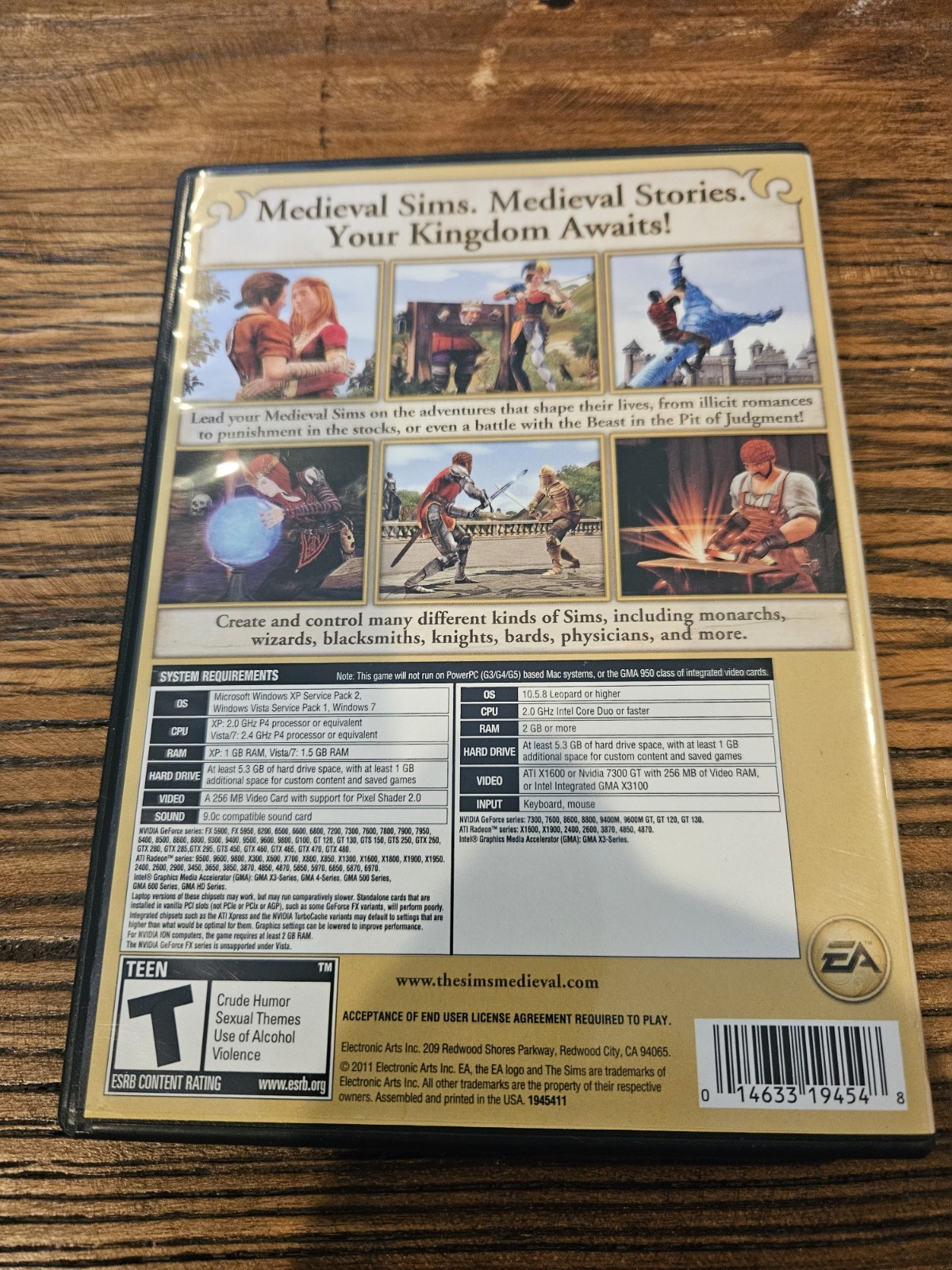 The Sims Medieval [Limited Edition] w/ Game Guide (PC, 2011) CIB, Very Good