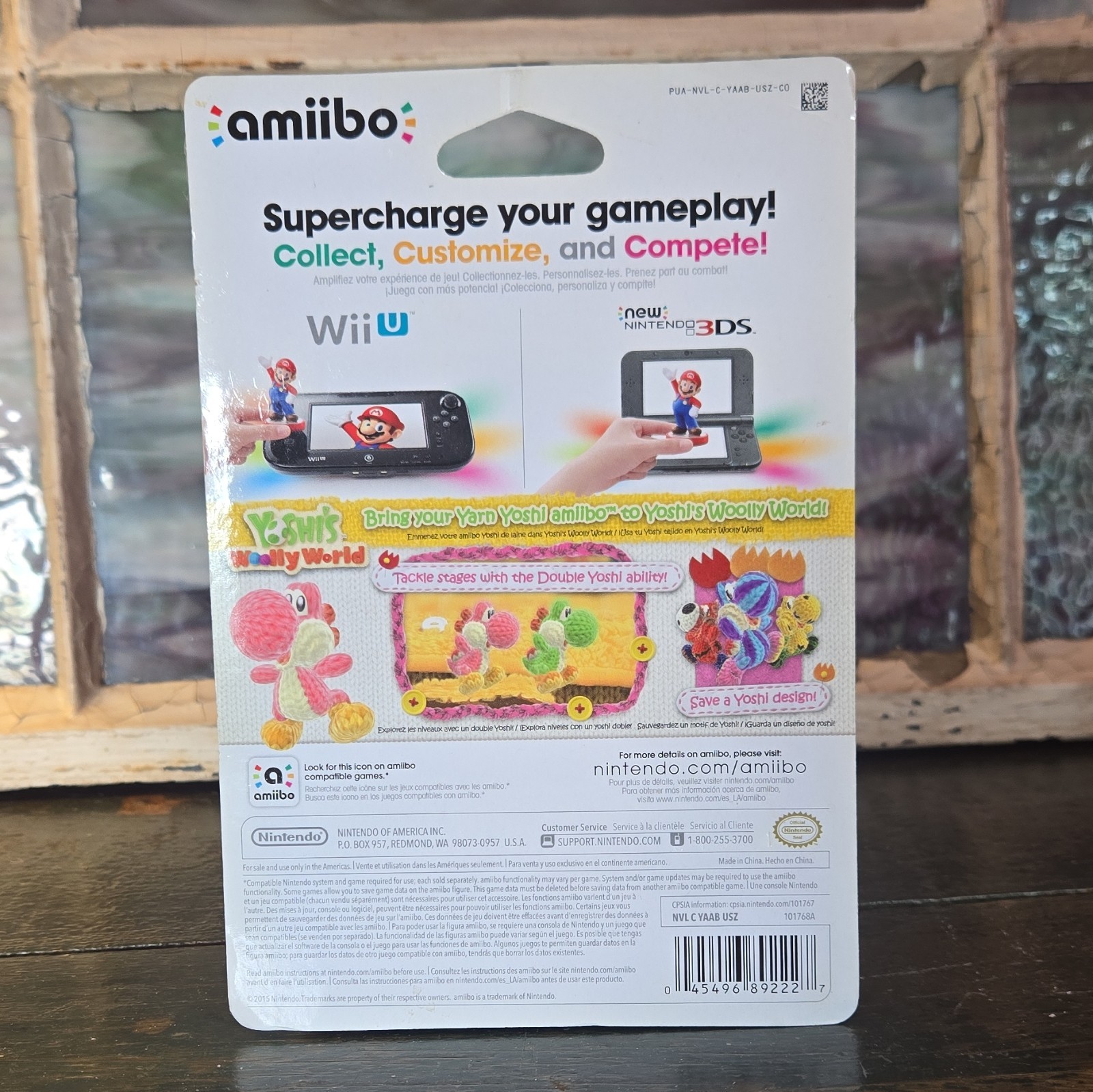 Nintendo amiibo Pink Yarn Yoshi Figure for Yoshi’s Woolly World