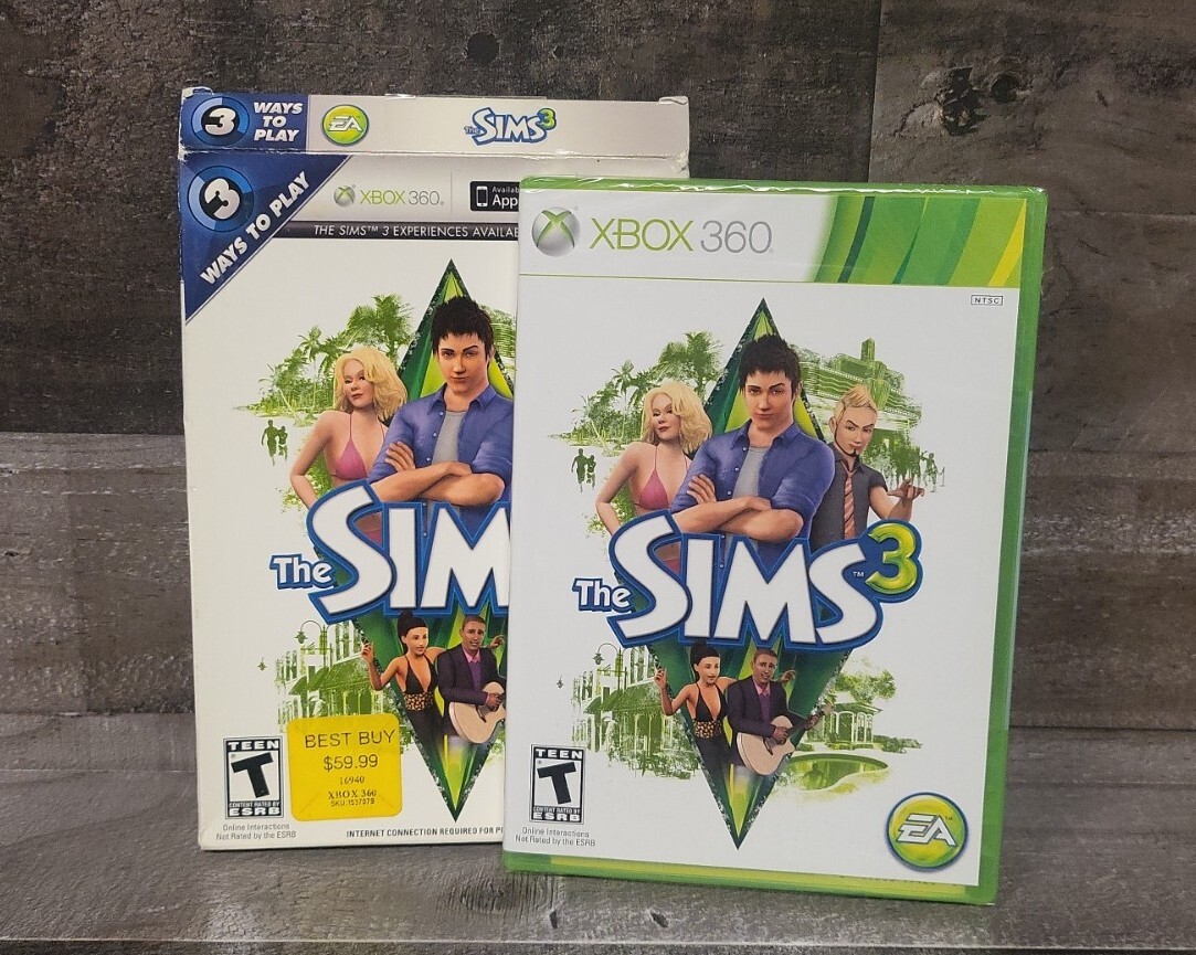 The Sims 3: 3 Ways to Play – Xbox 360, App Store, Windows BRAND NEW SEALED