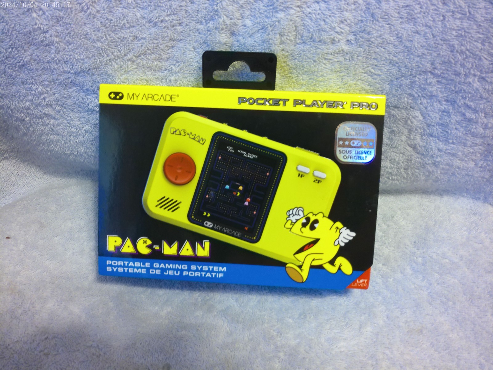 2 My Arcade Pocket Player Pro Pac-Man Gaming System New In Box 1 Blue & 1 Yellow