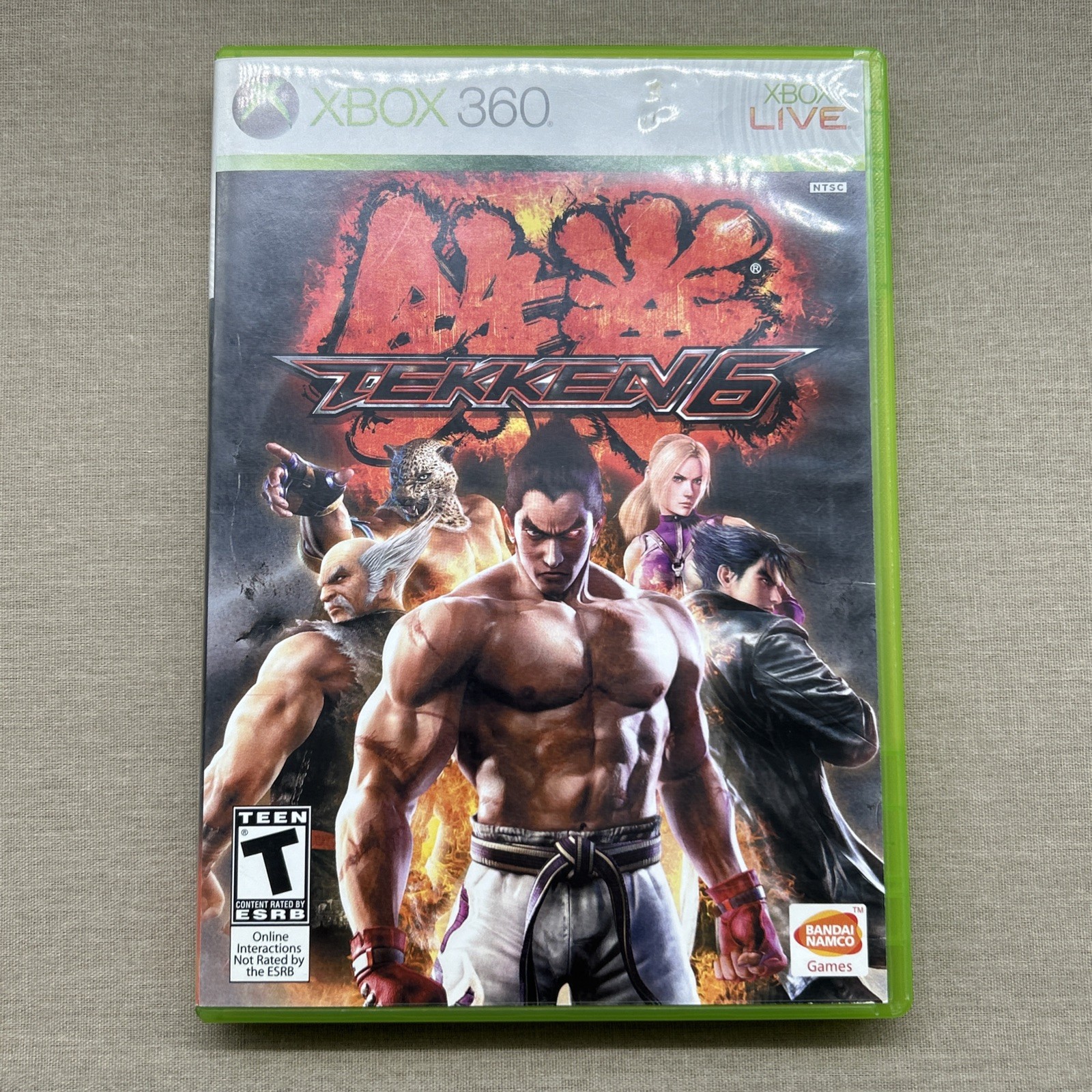 Tekken 6 (Microsoft Xbox 360 2009) Six CLEAN Complete Manual Fighting Beat Em Up
