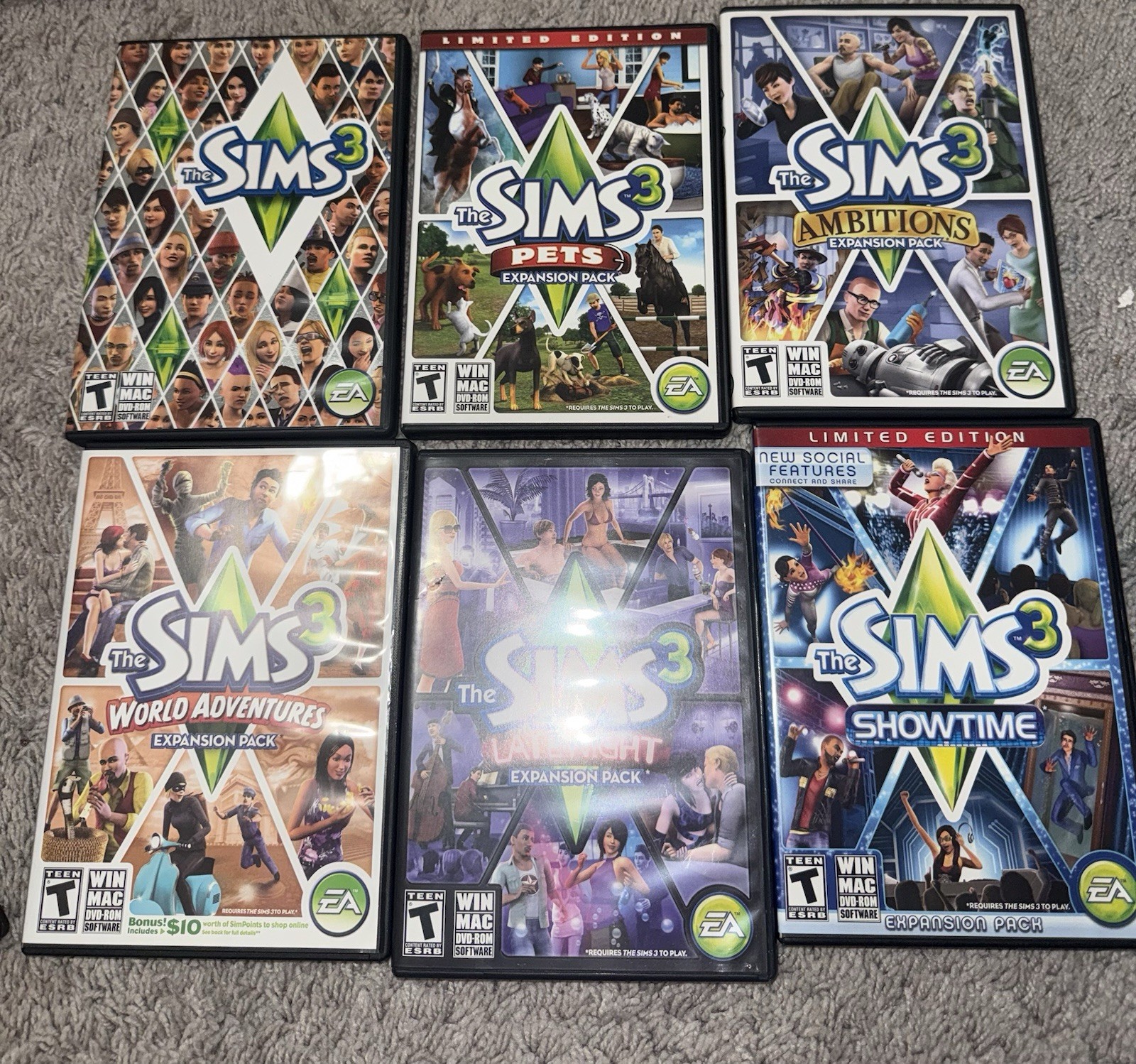The Sims 3 LOT + The Sims Medieval PC/MAC CIBs