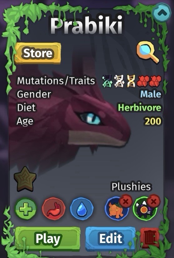 Prabiki Roblox In-Game Character/Creatures of sonaria SHIMMERGT DBLR