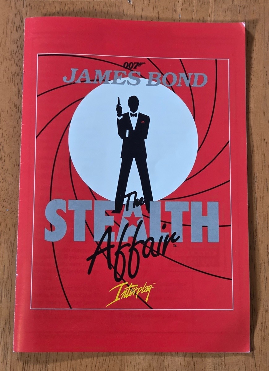James Bond Stealth Affair Interplay Commodore Amiga Big Box Game Complete CIB