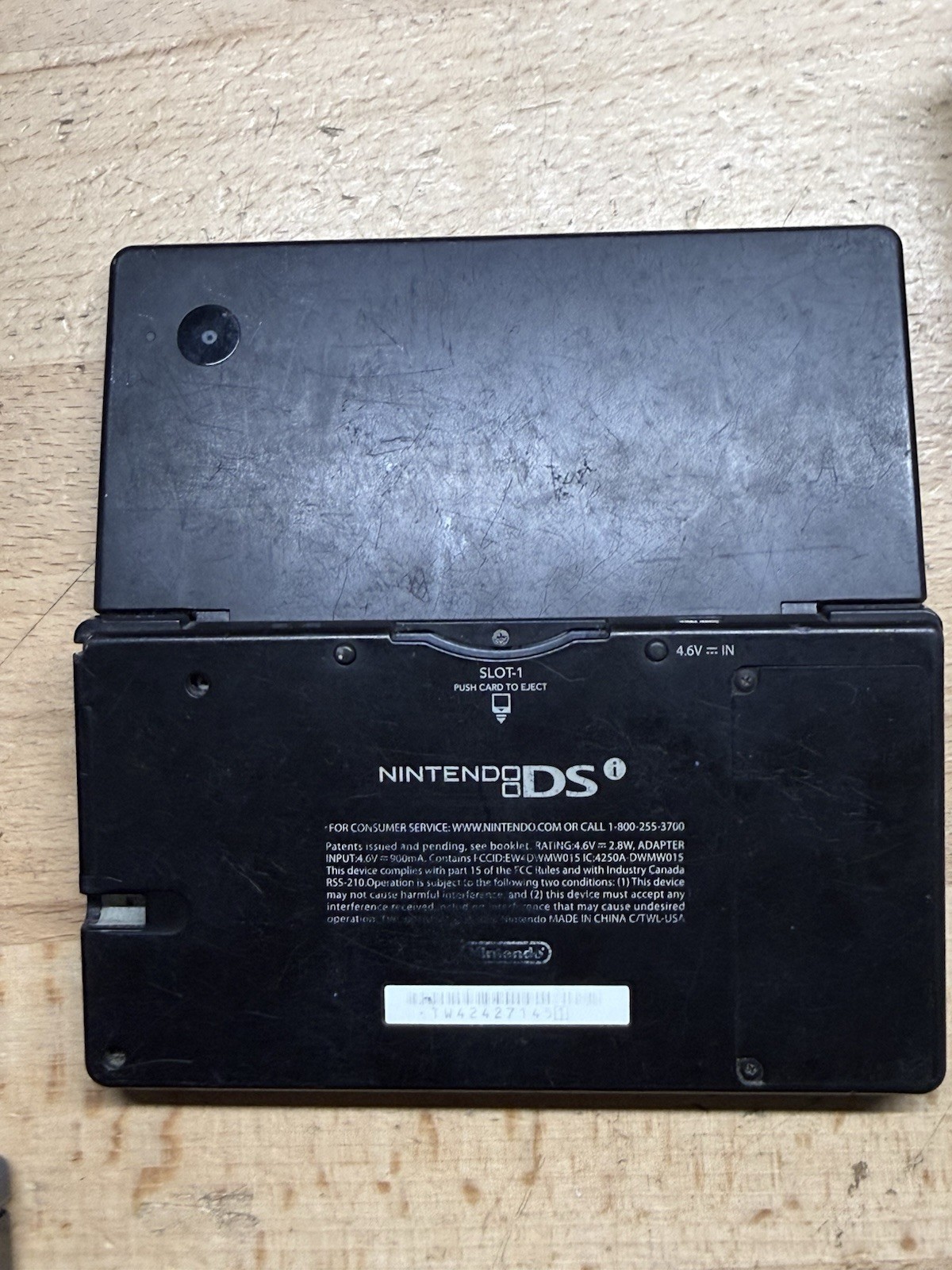 Nintendo DSi Black Nintendo DS TWL-001 USA 2008 W/ Charger No Stylus