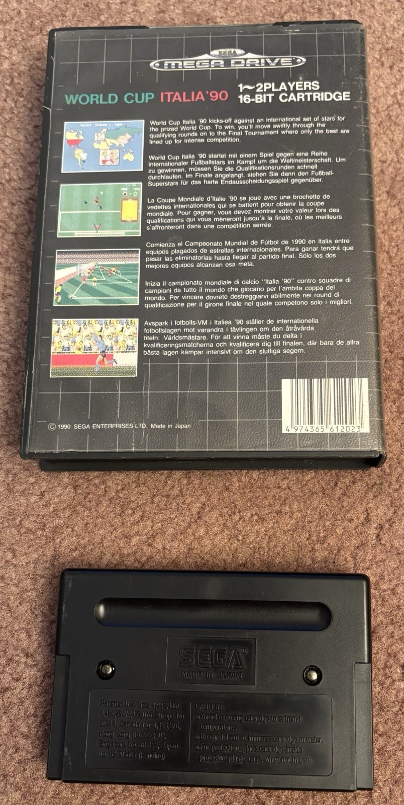 World Cup Italia 90 Sega Mega Drive No Manual