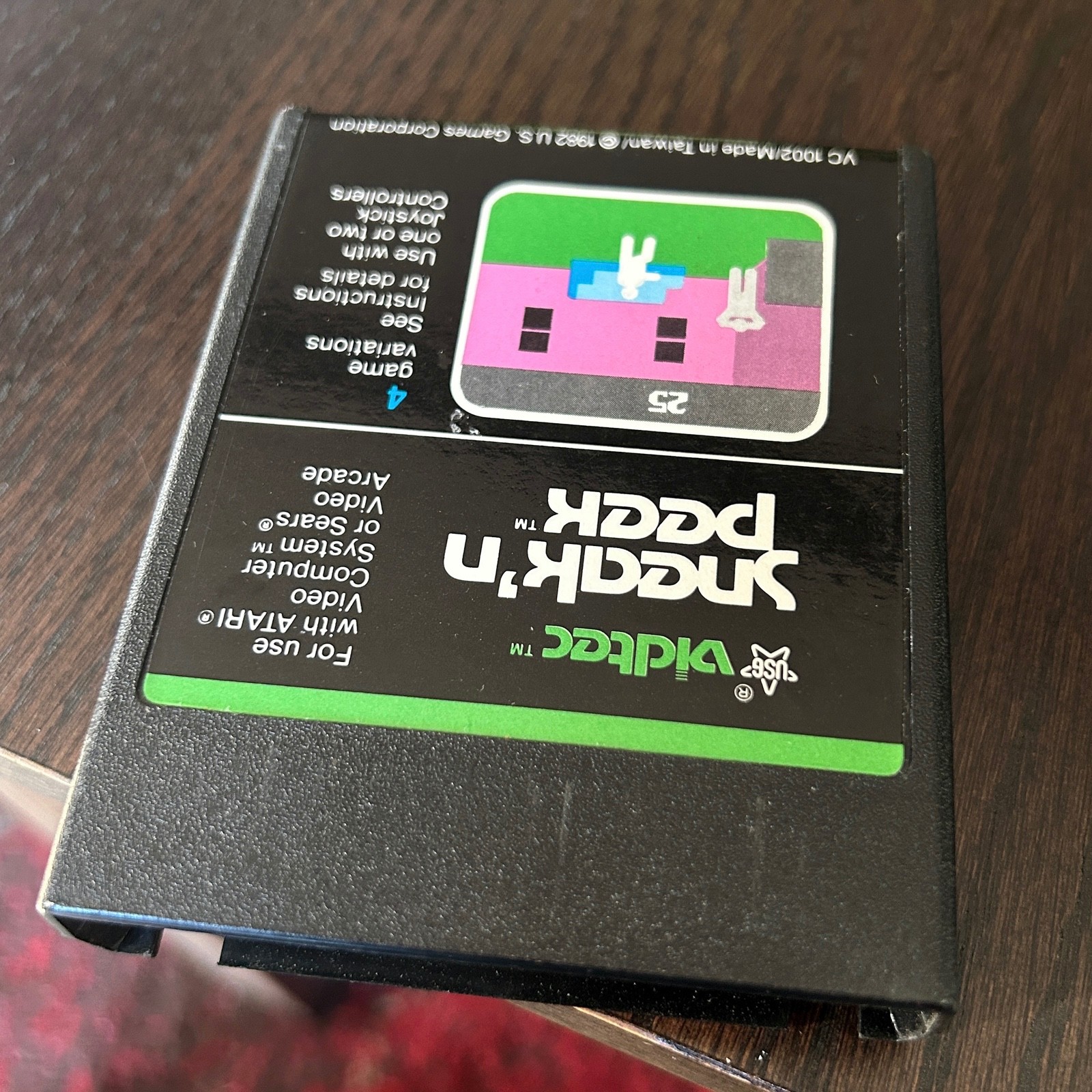 1982 Sneak’n Peek Atari 2600 Video Game Cartridge by Vidtec + U.S. Games TESTED