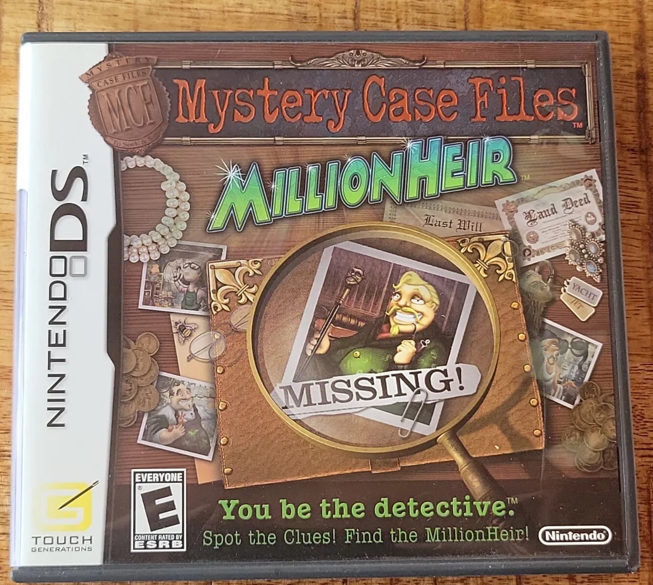 Mystery Case Files: MillionHeir (Nintendo DS) 2008 Manual Included