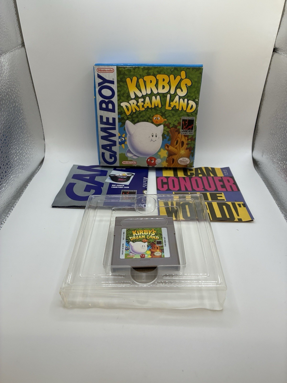 Kirbys Dream Land (Nintendo Game Boy, 1992) Game Box And Inserts