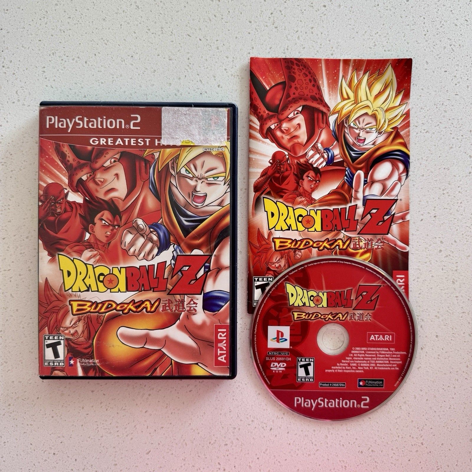 Dragon Ball Z: Budokai (Sony PlayStation 2, 2002) PS2 Complete GREAT Tested!