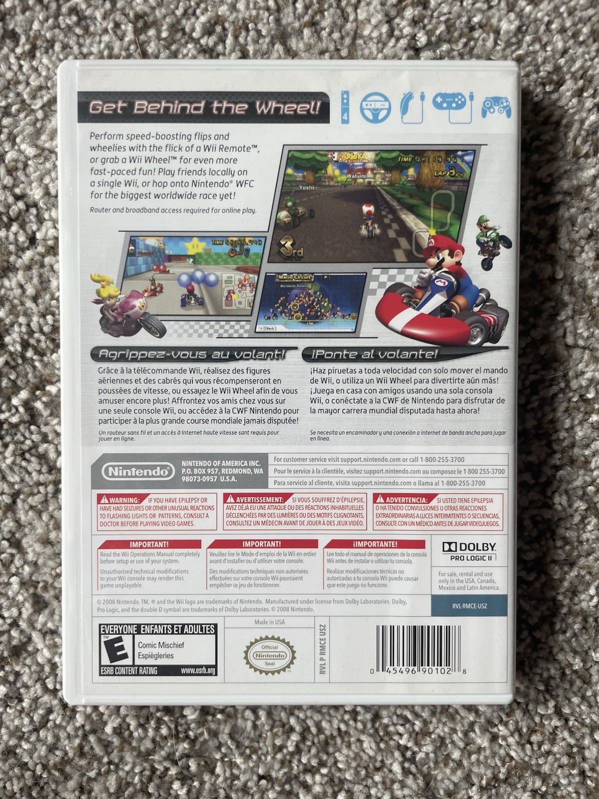 Mario Kart Wii (Nintendo, 2008) CIB TESTED