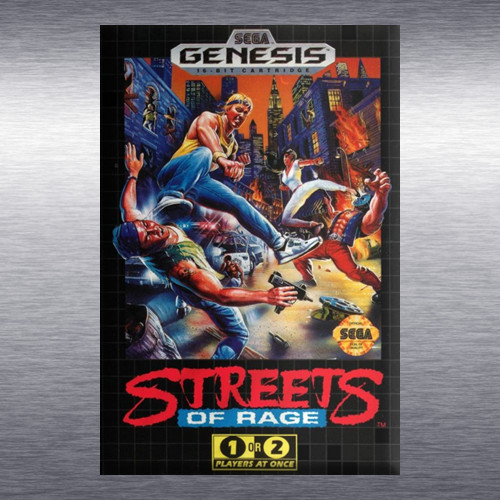 Streets of Rage 1, 2, 3 Video Game Box Art *Genesis* High Quality Magnet