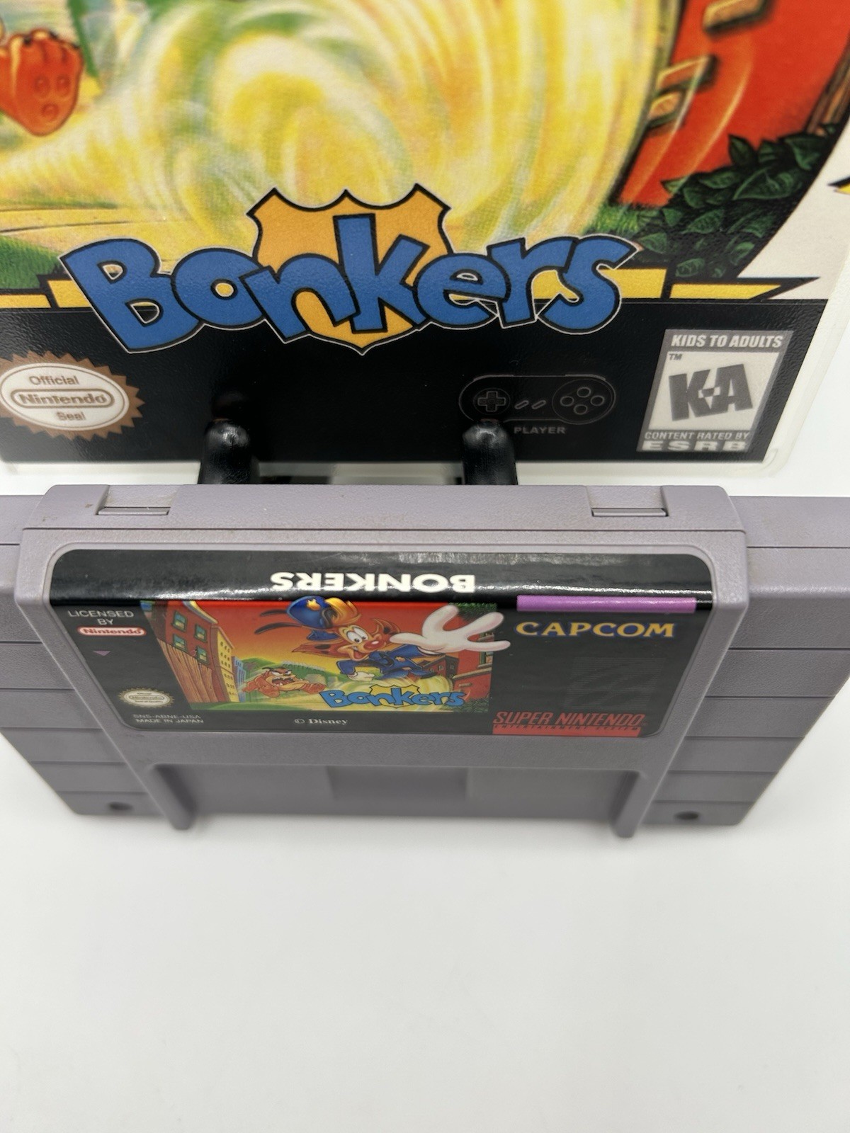 Disney’s Bonkers for SNES (1994) – Tested W/Authentic Game + Plastic Case