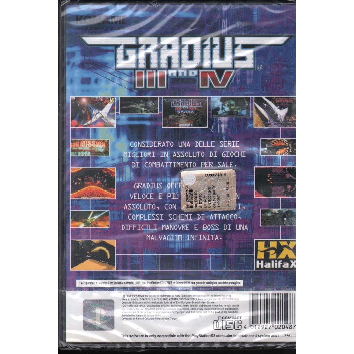 Gradius III And IV Playstation 2 PS2 Sealed 4012927020487
