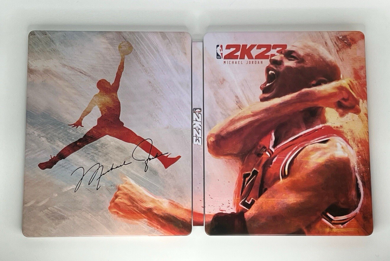 NBA 2K23 Custom made G2 Steelbook Case For PS4/PS5/Xbox (No Game) New