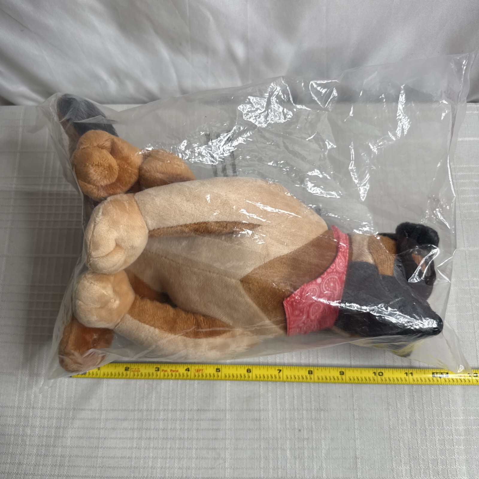 Fallout 4 Dogmeat Sitting Plush Toy Dog Bandana & Goggles 11″ Bethesda 2015 NEW