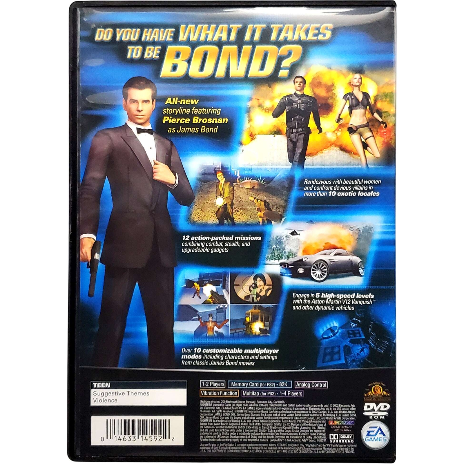 007 Nightfire – Sony Playstation 2 Pristine Tested Authentic 180 Day Guarantee