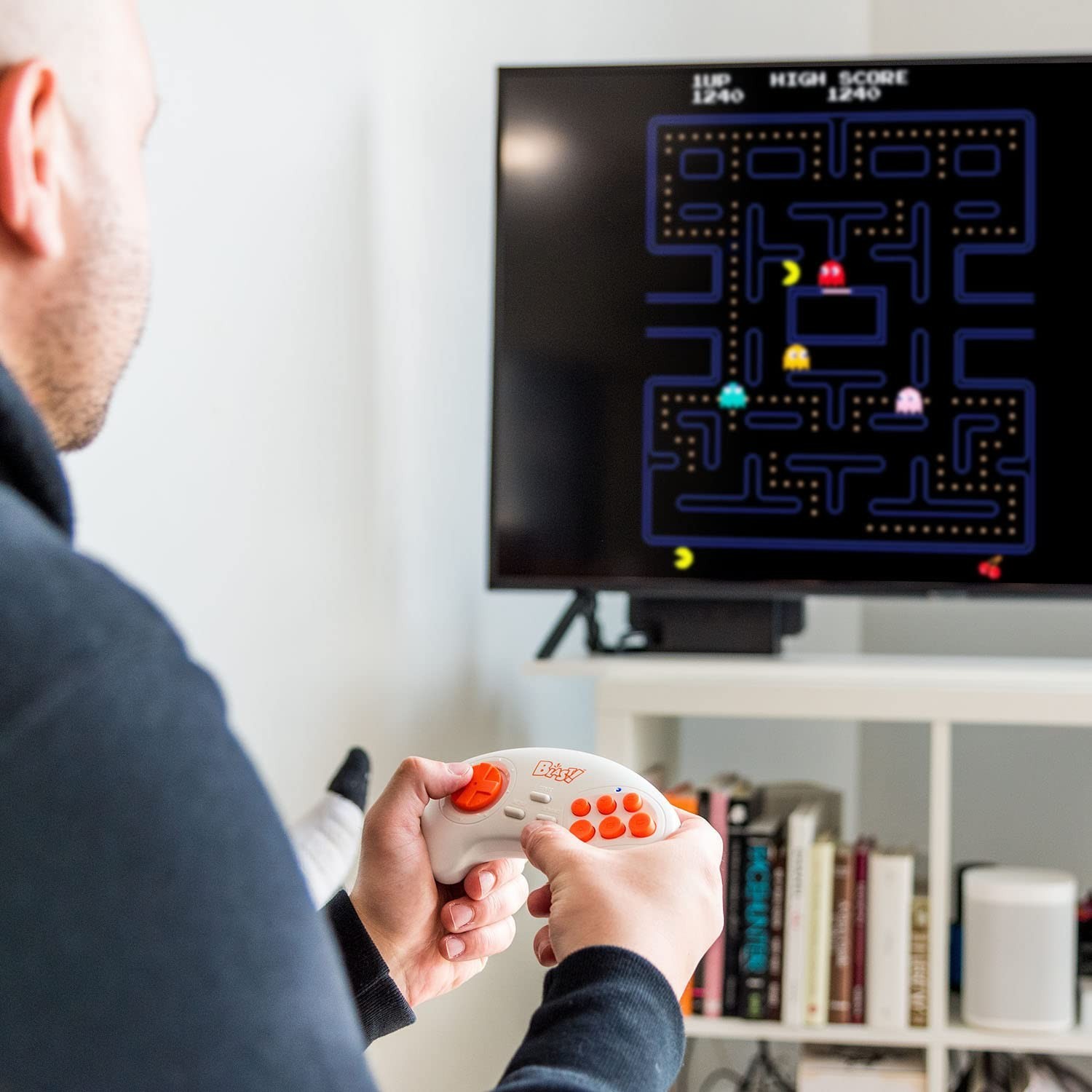 Bandai Namco Flashback Blast! Retro Console with 8 Classic Games & Remote