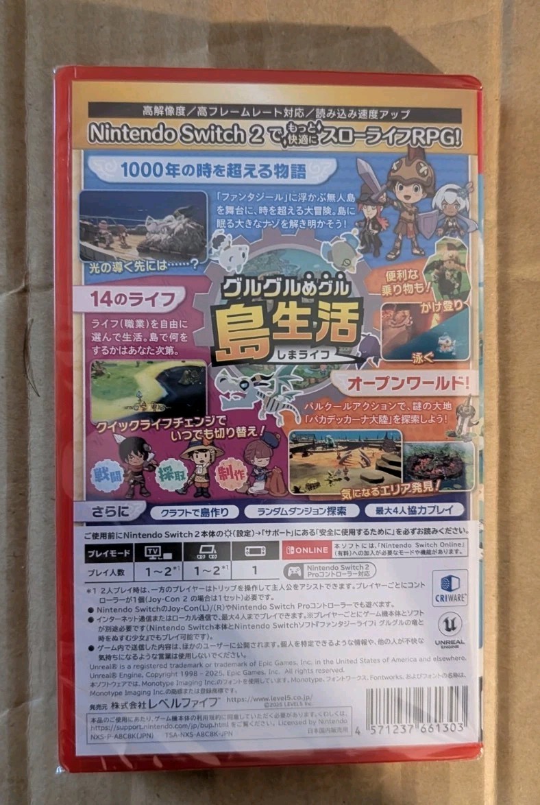 Fantasy Life i The Girl Who Steals Time Nintendo Switch 2 Multi-Language Sealed
