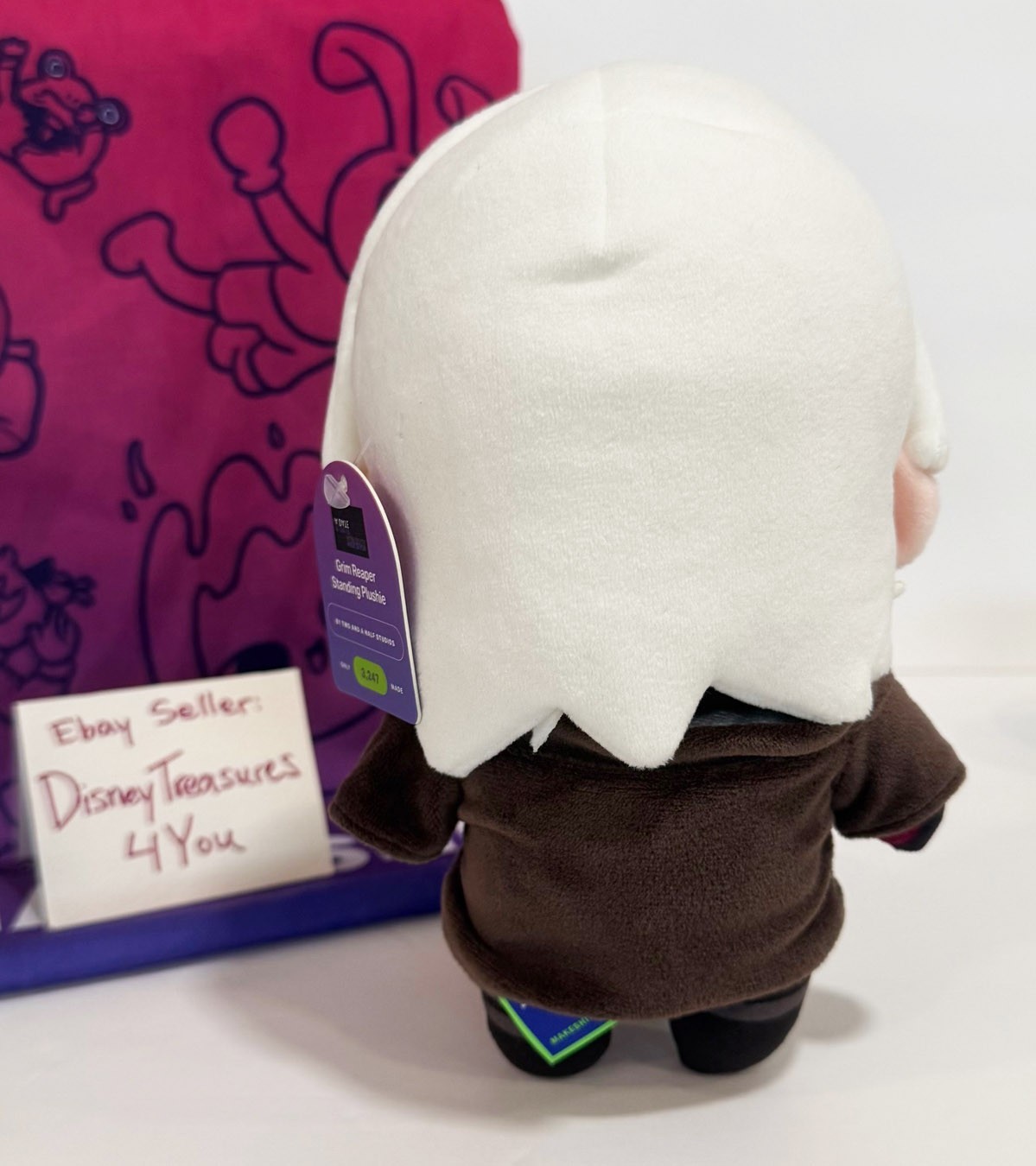 Makeship Grim Reaper Standing Plushie Date With Death Video Game Plush NEW Rare